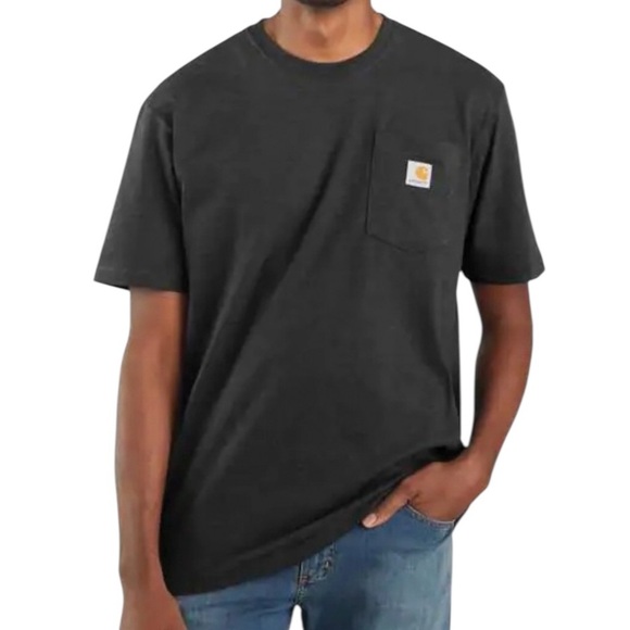 NWT Carhartt Men's K87 Short Sleeve Workwear Pocket T-Shirt Gray Heather Size XL - Picture 10 of 10